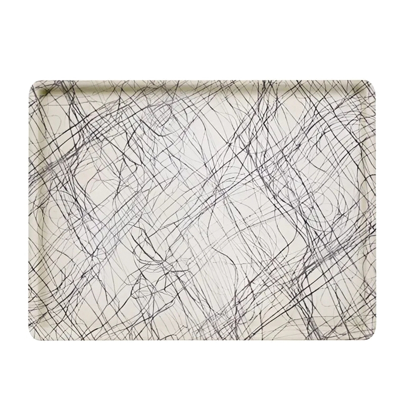 14x18 PATIENT FEEDING DIETARY TRAY - SWIRL GRAY - 12/CS