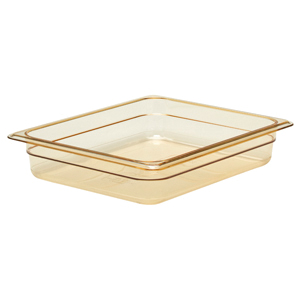 22HP150 FOOD PAN 1/2X2.5 HH PLASTIC AMBER - EA - SPEC ORD