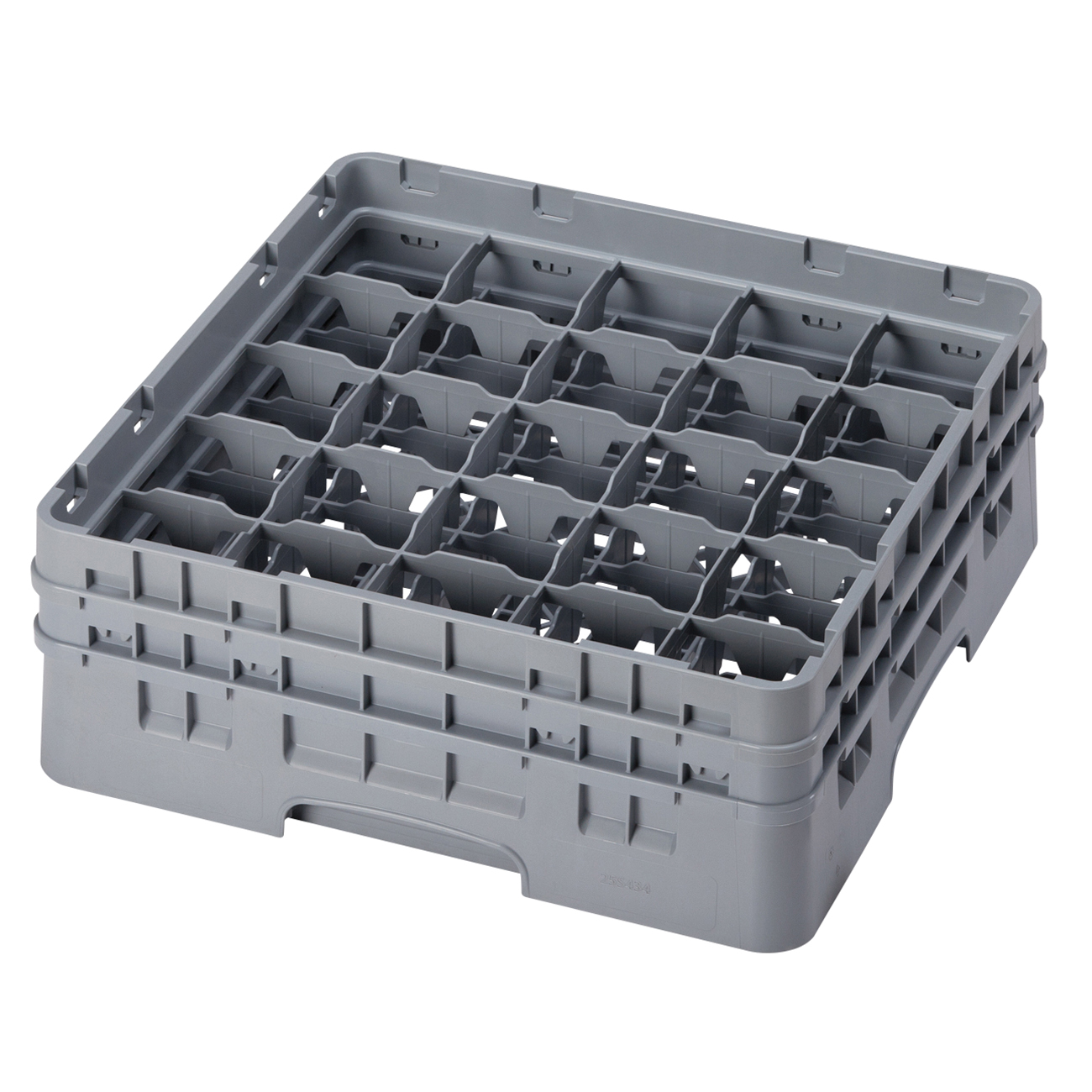 25S434151 GLASS RACK 25 COMPW/2EXT SOFT GRAY - EA -