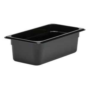 32CW FOOD PAN 1/3X2.5 BLACK6/CS -