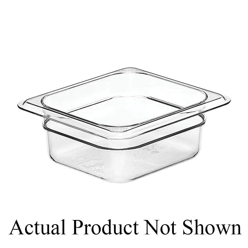 62CW FOOD PAN 1/6X2.5 Clear