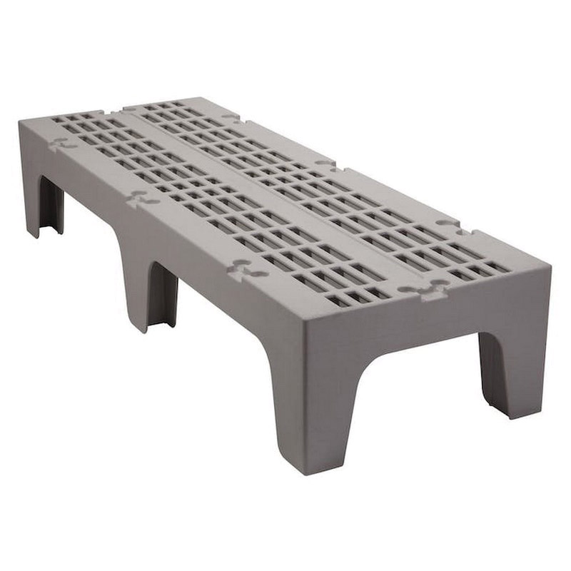 DUNNAGE RACK, SLOTTED TOP, 1500LB LOAD CAPACITY,21X30X12, SPECKLED GRAY - EA