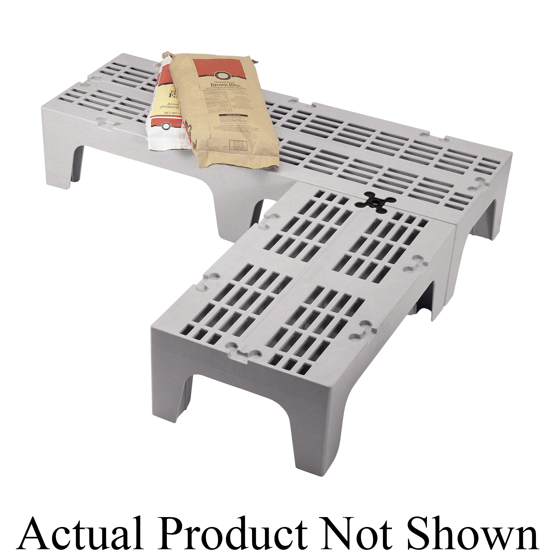 DUNNAGE RACK 21S48S12 3000LB SLOTTED TOP S-SERIES SPECKLED GRAY - EA