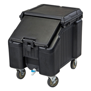 ICS100L110 ICE BIN MOBILE - EABLACK 100lb CAPACITY -