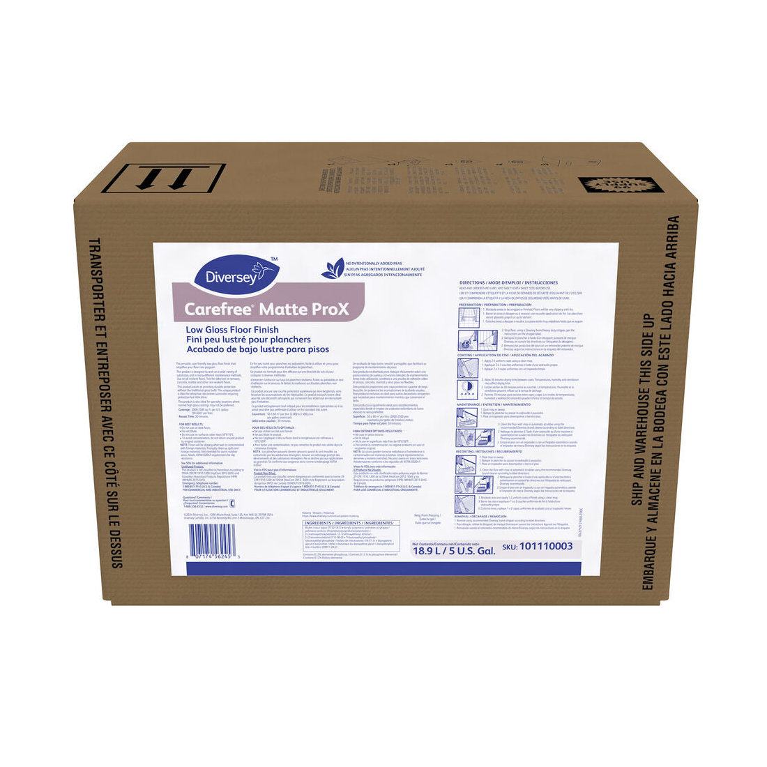 Carefree Matte Floor Finish 5gal