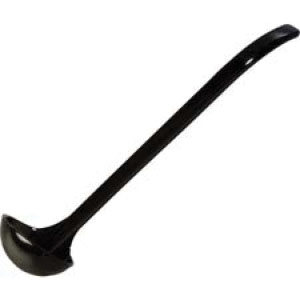 029503 LADLE 1OZ BLACK OVAL BOWL - EA SPEC ORD