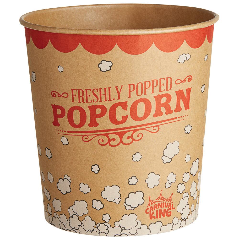 130OZ KRAFT POPCORN TUB 150/CS