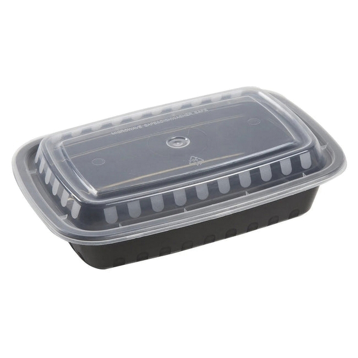 CHB868 28oz RECT BLACK COMBO CONT 150/CS