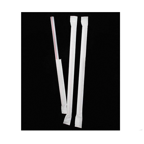 GSW 7.75" GIANT WRP STRAW 4/300/CS  RED AND WHITE STRIPE