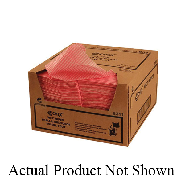 8310 CHIX WET WIPES 9/100/CS11.5X24 PINK LT DUTY