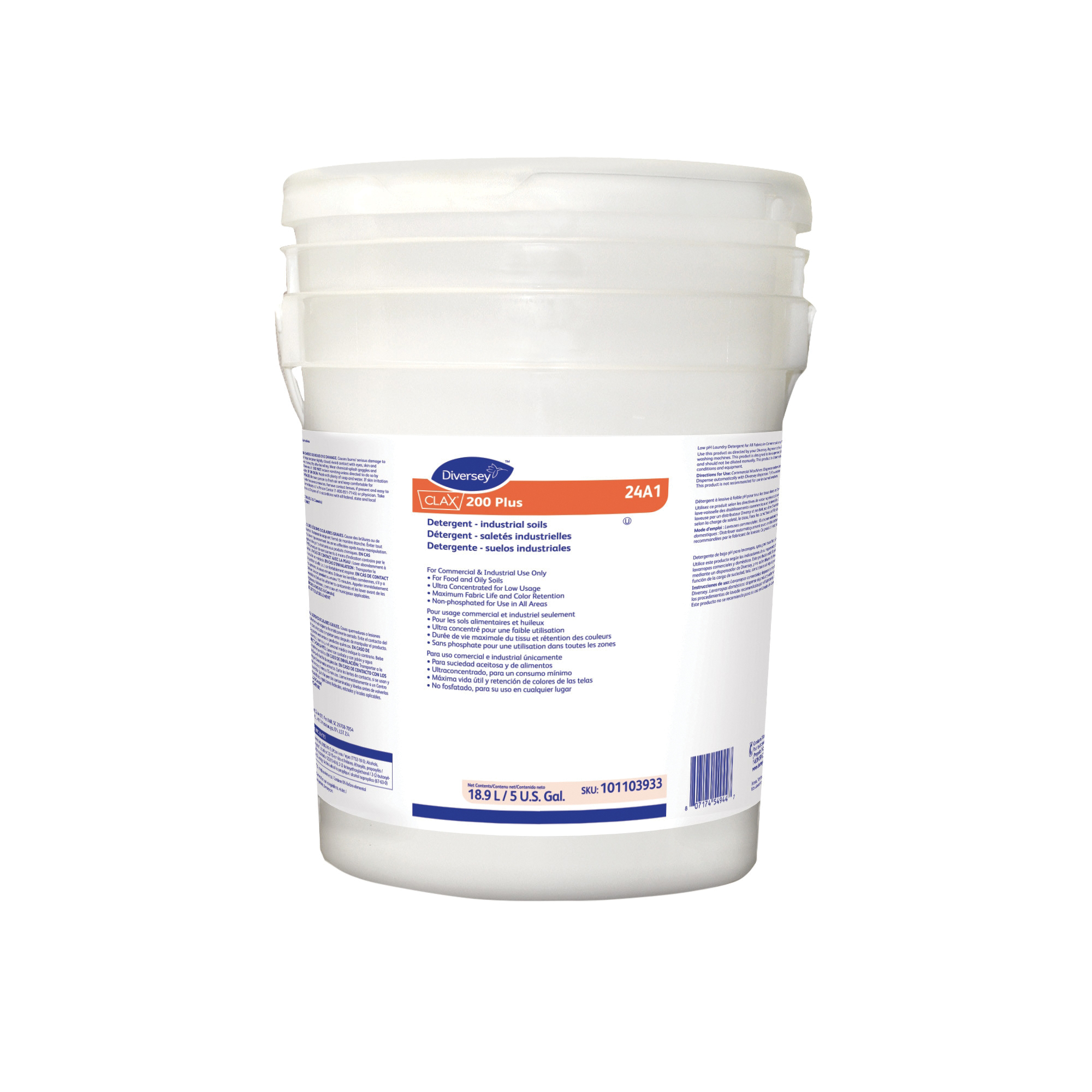 101103933 CLAX 200 PLUS 5GAL LAUNDRY DETERGENT