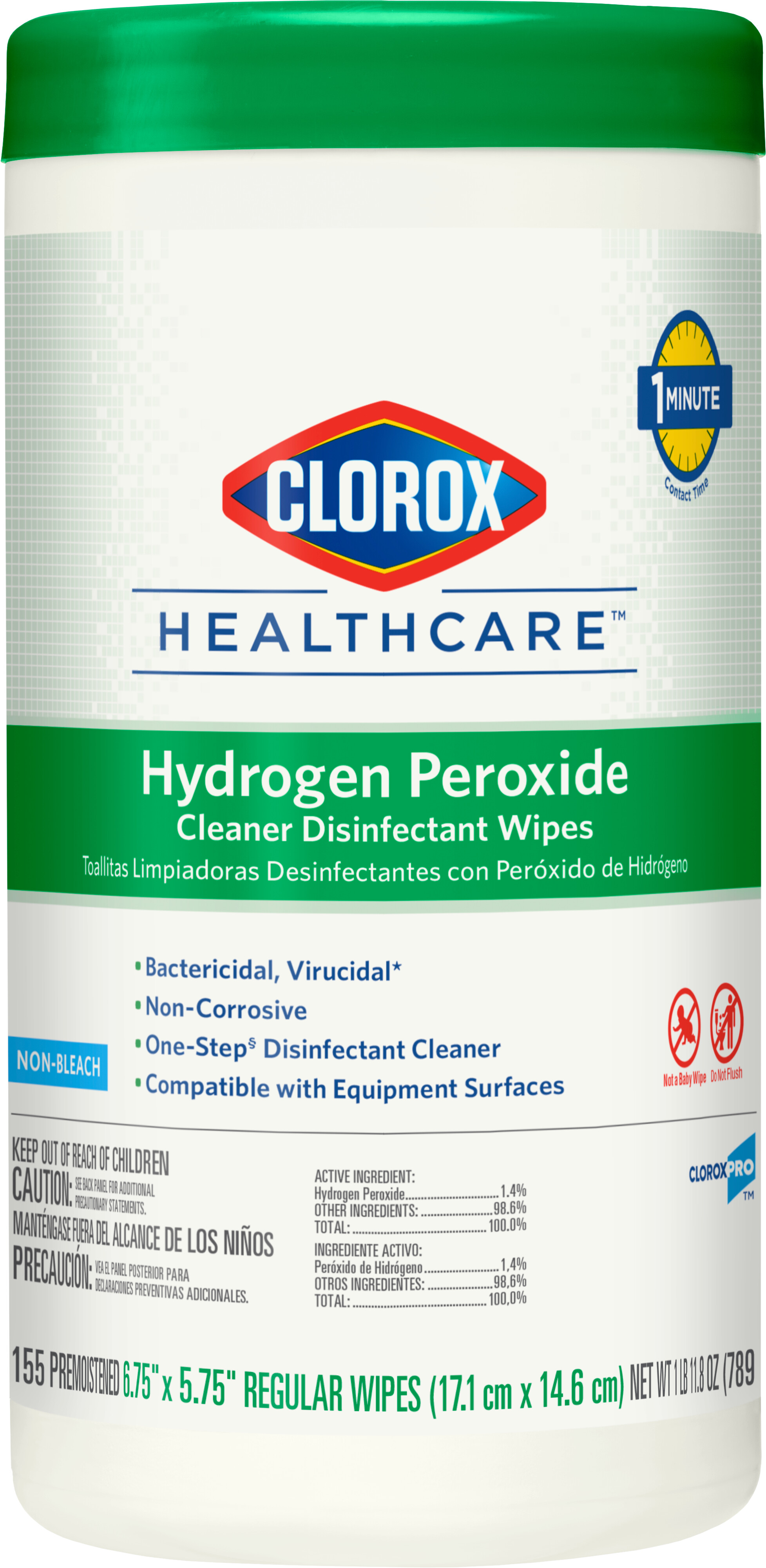 30825 HYDROGEN PEROXIDE WIPES6/155CT HEALTHCARE