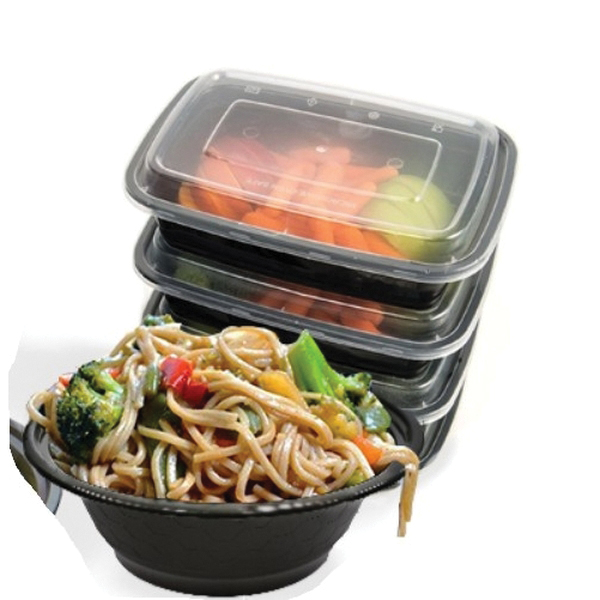 24oz RECT BLK COMBO 150/CS