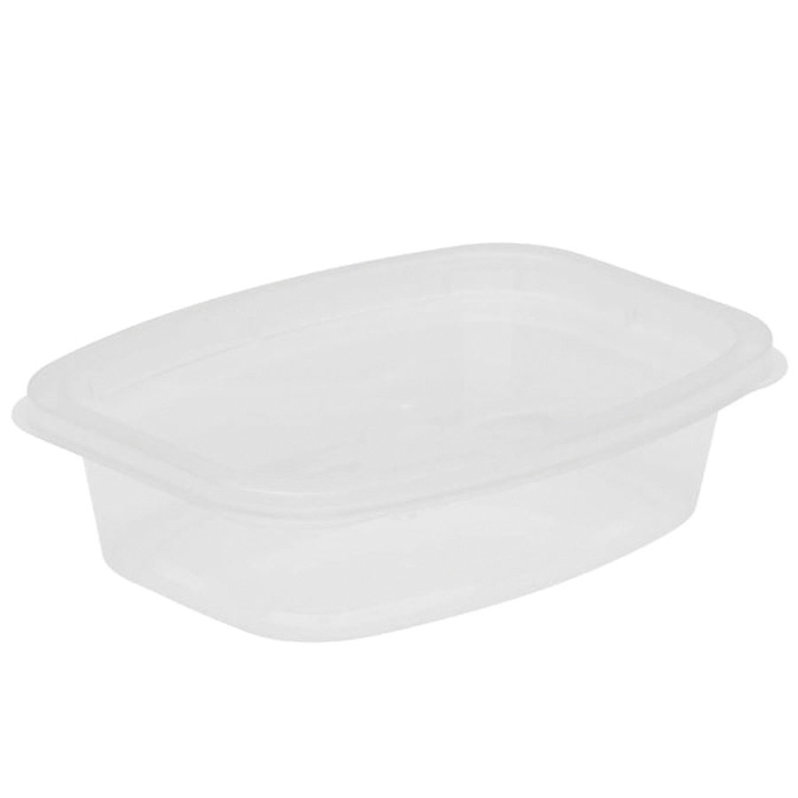 DR-508-CB 8oz Deli Rect Cont Base Clear 400/cs