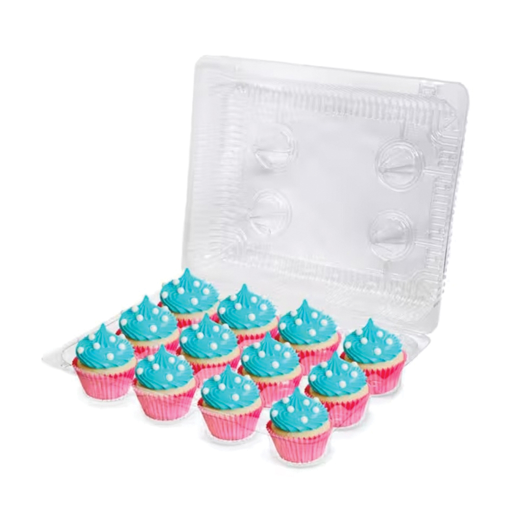 LBH-9222 12 CUPCAKE CONTAINER100/CS 10.3x13x3.6
