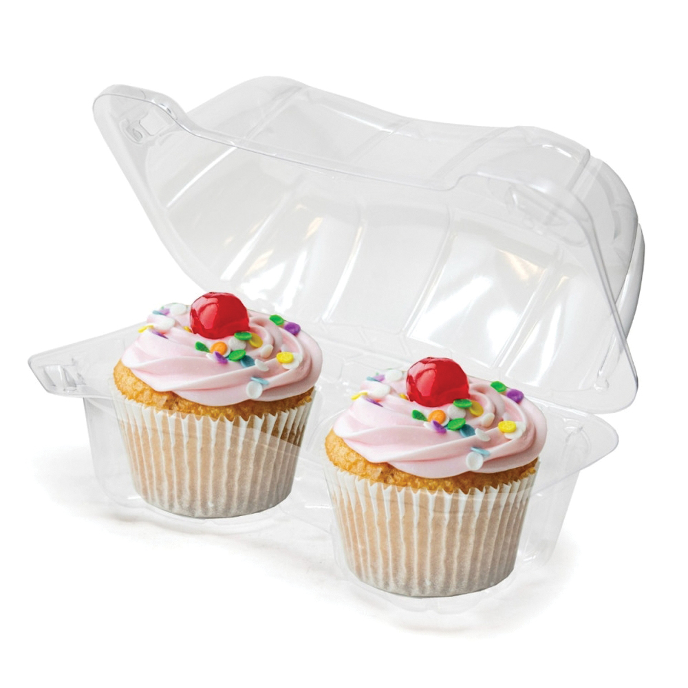 LBN-5202 2-CELL CUPCAKE/MUFFINCONT 500/CS 4.6x7.9x4