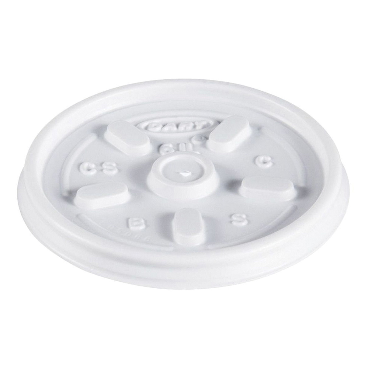 6JL VENT WHITE LID 1M/CS