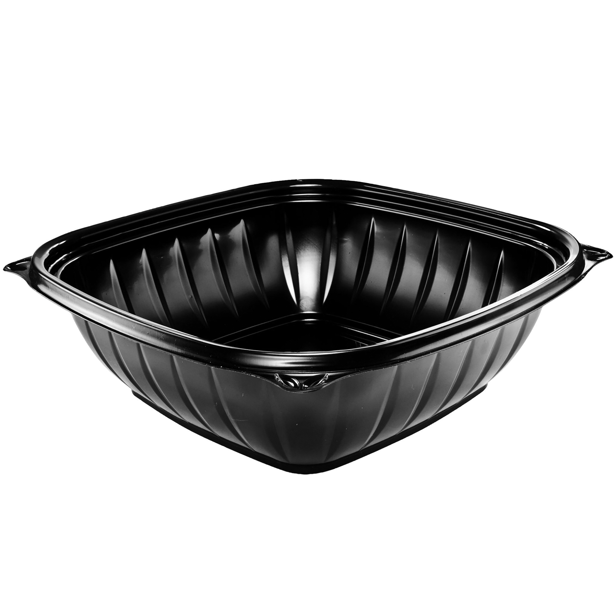 48oz Black Square Plastic Bowl 252/cs