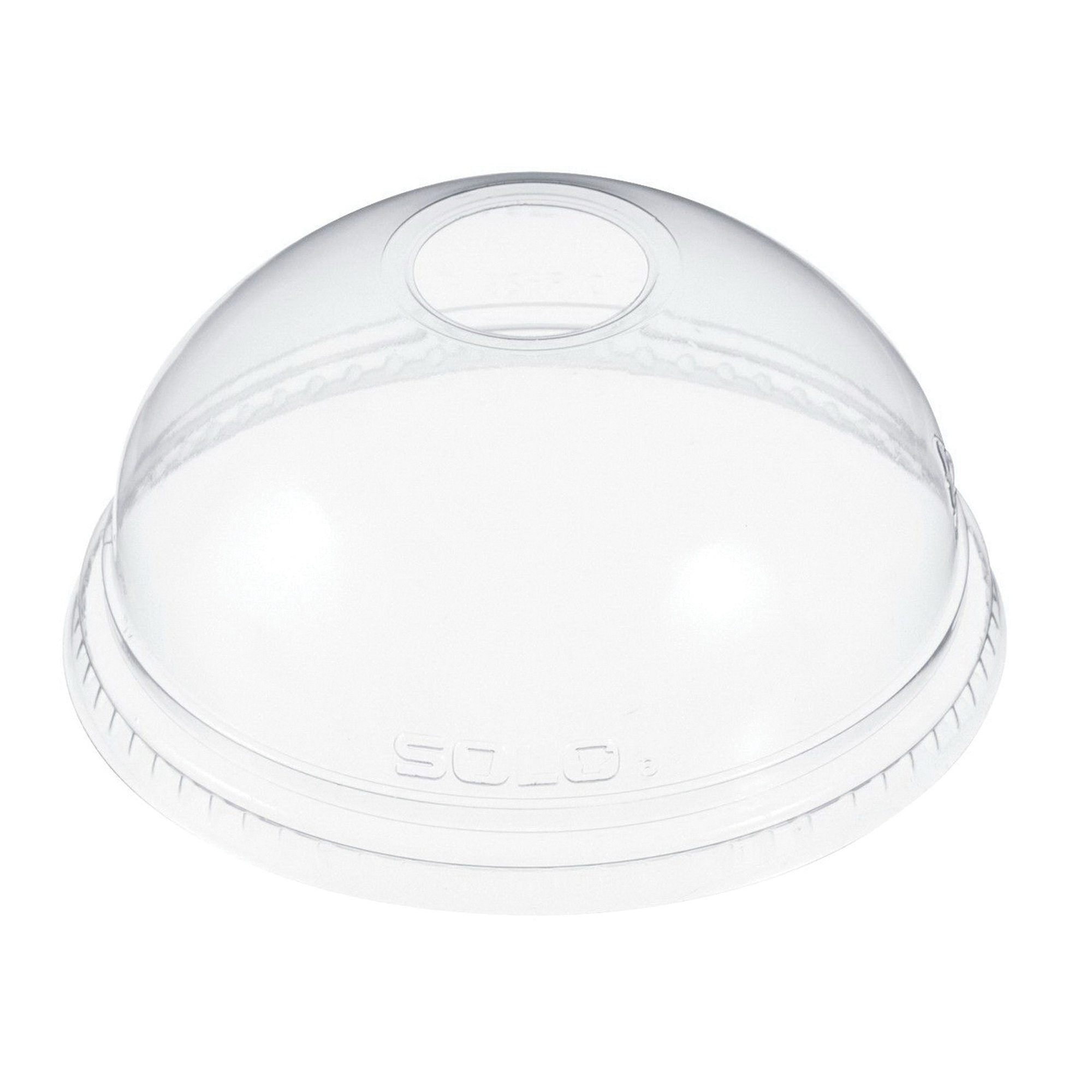 PET24LCDH DOME LID WITH HOLE
