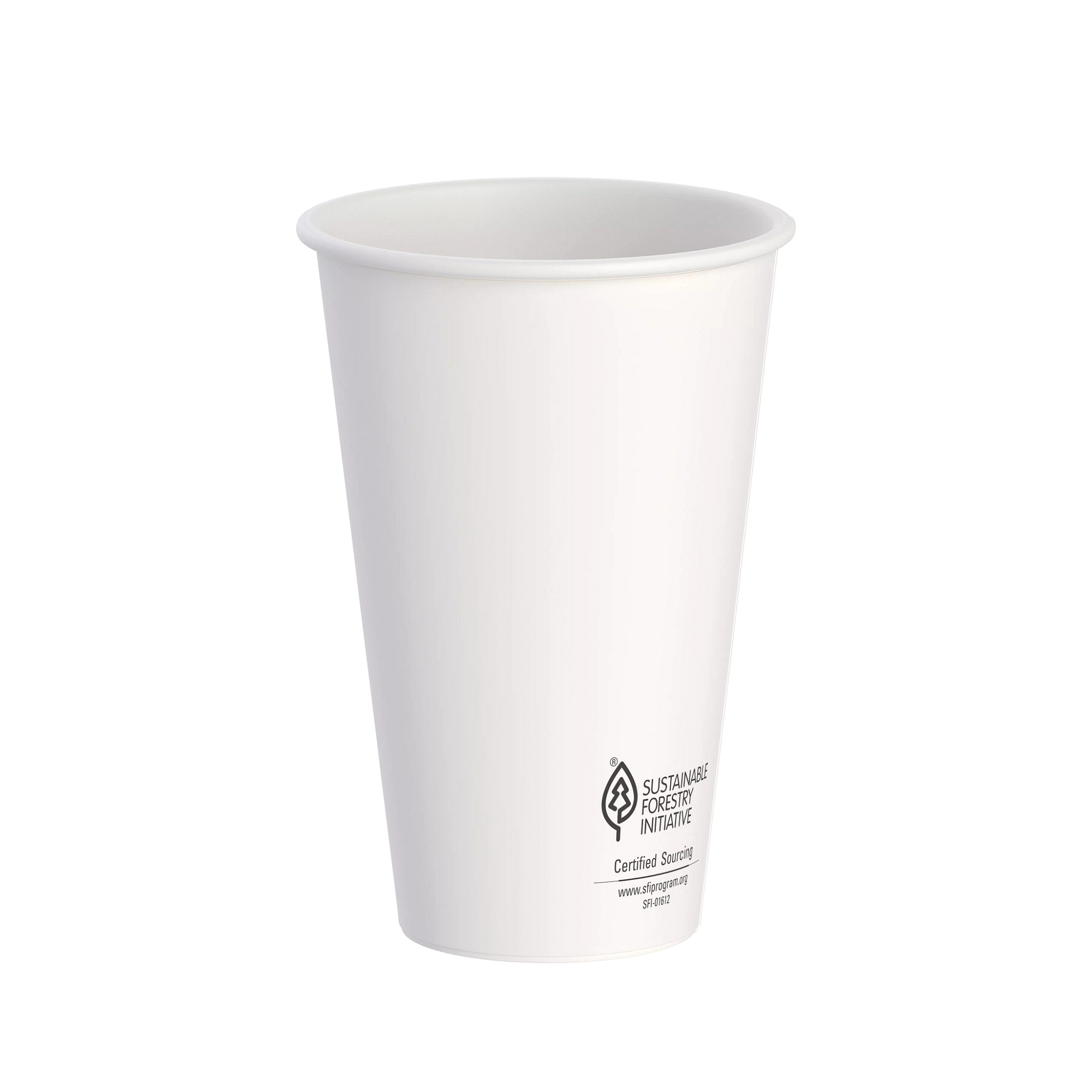 16oz White Double Wall Hot Cup 600/cs