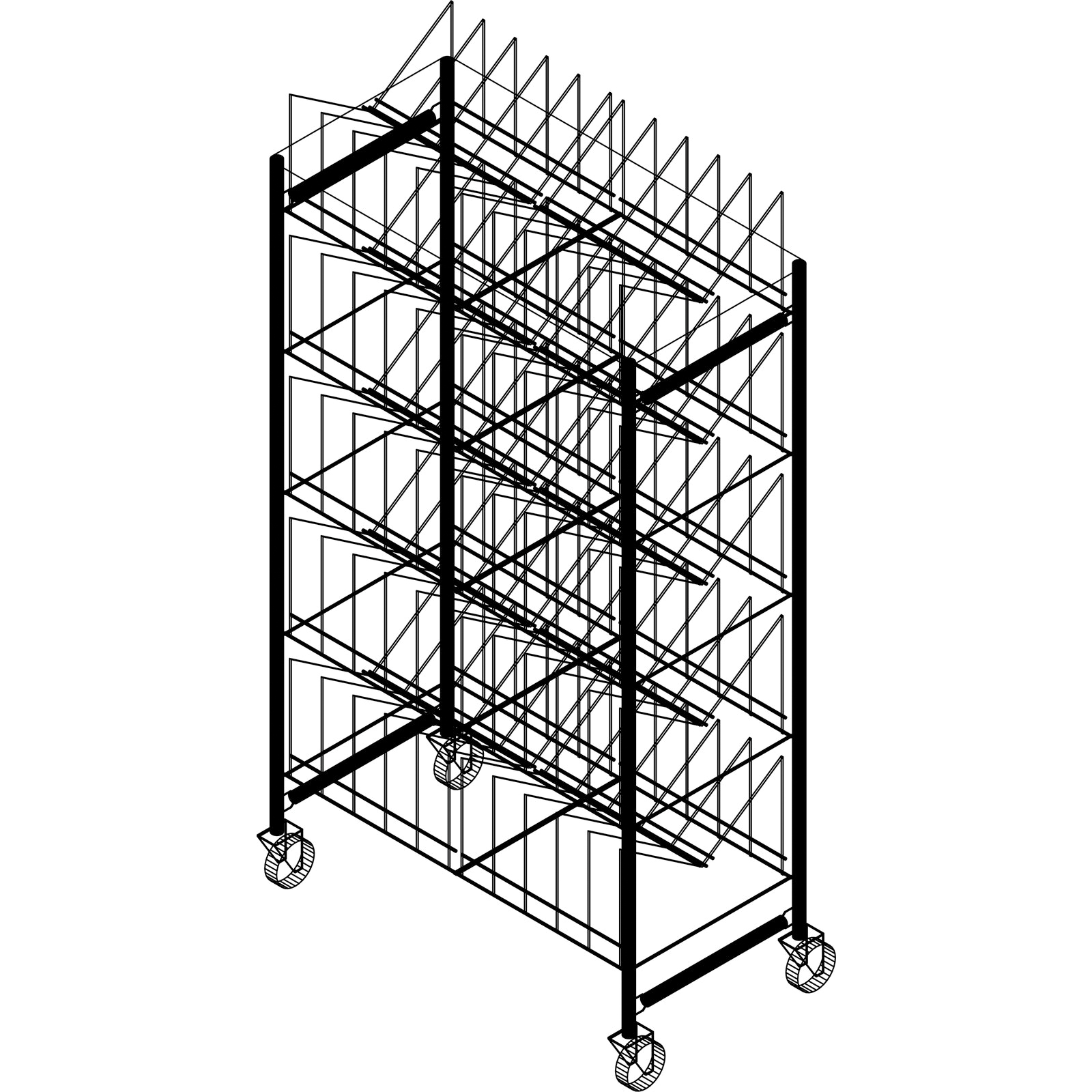 DX1173X100 DRYING STORAGE CART 100 DOME OR 200 BASES EA S/O