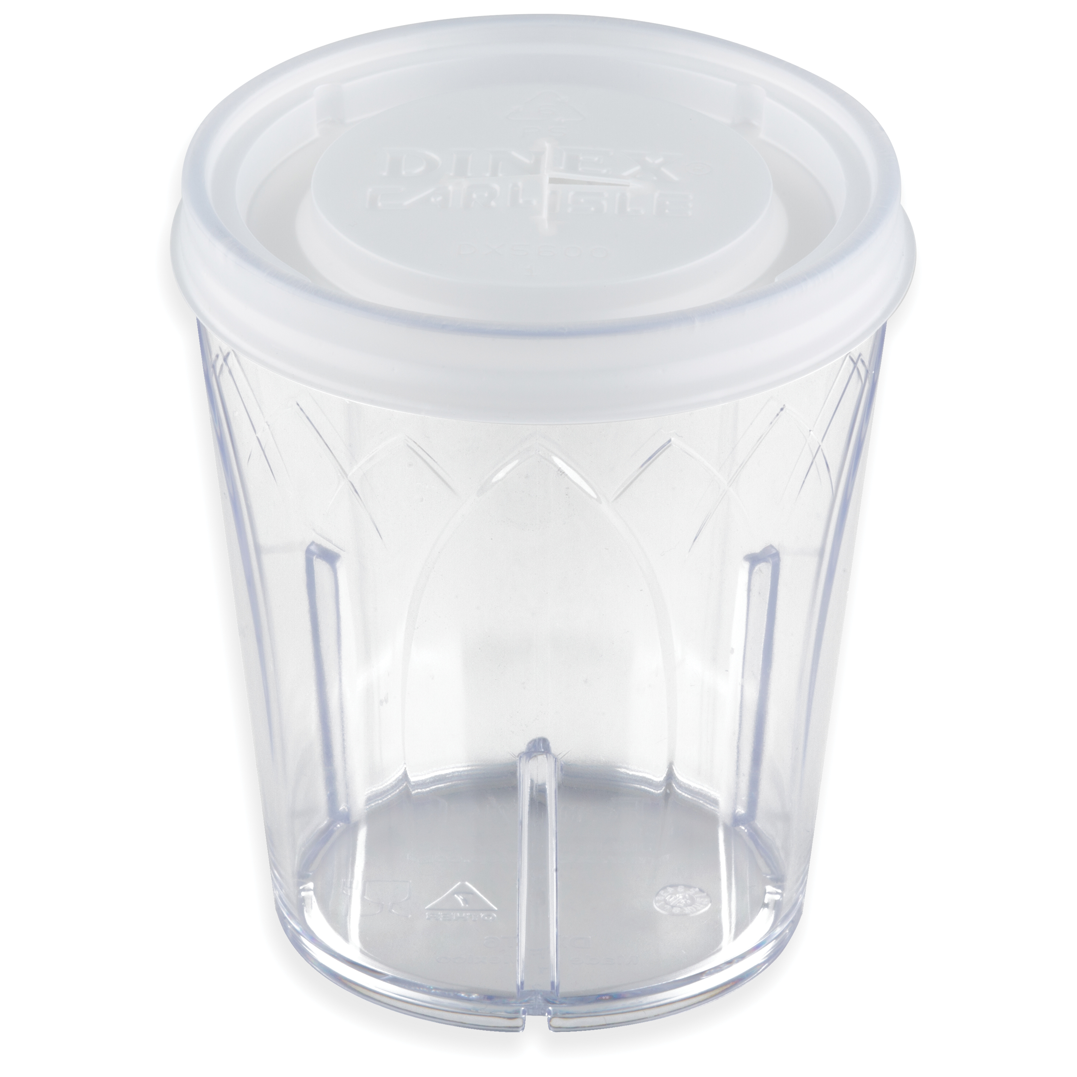 CUP LID TRANSPARENT DXFT607 STRAW SLOT 1000/CS