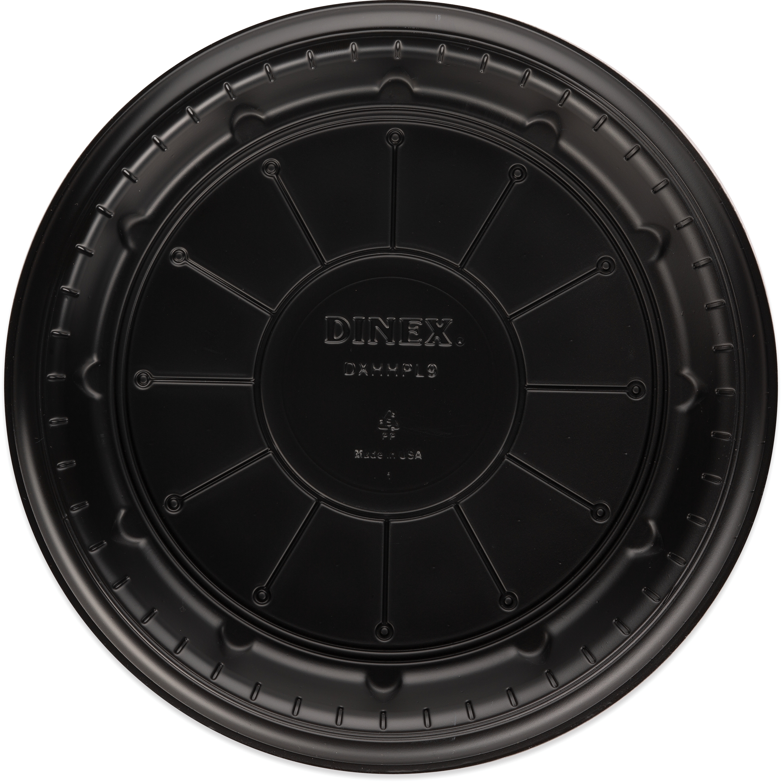 DXHHPL903 HH 9" PLATE BLACK DISPOSABLE - 500/CS