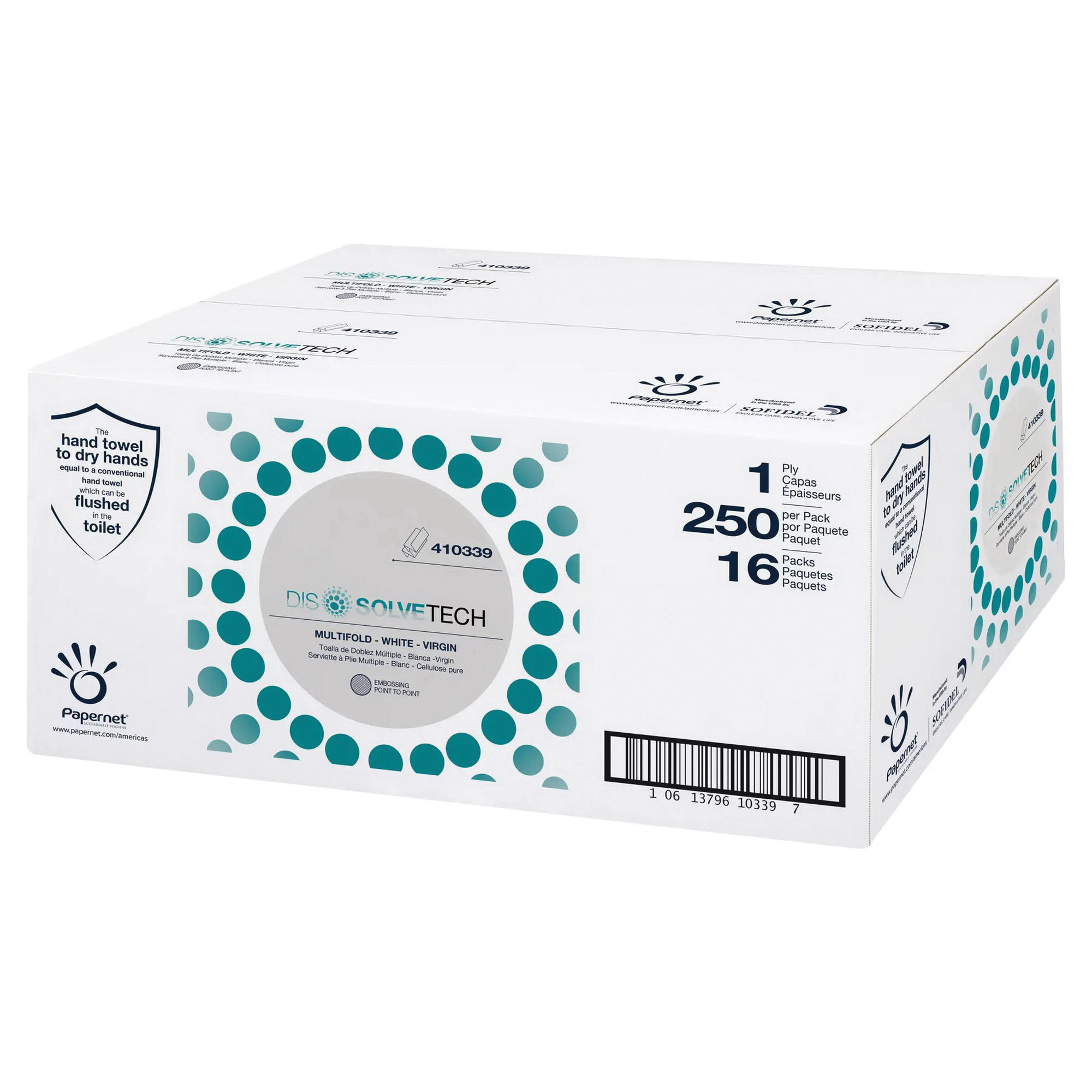 Multifold Towel White 16/250