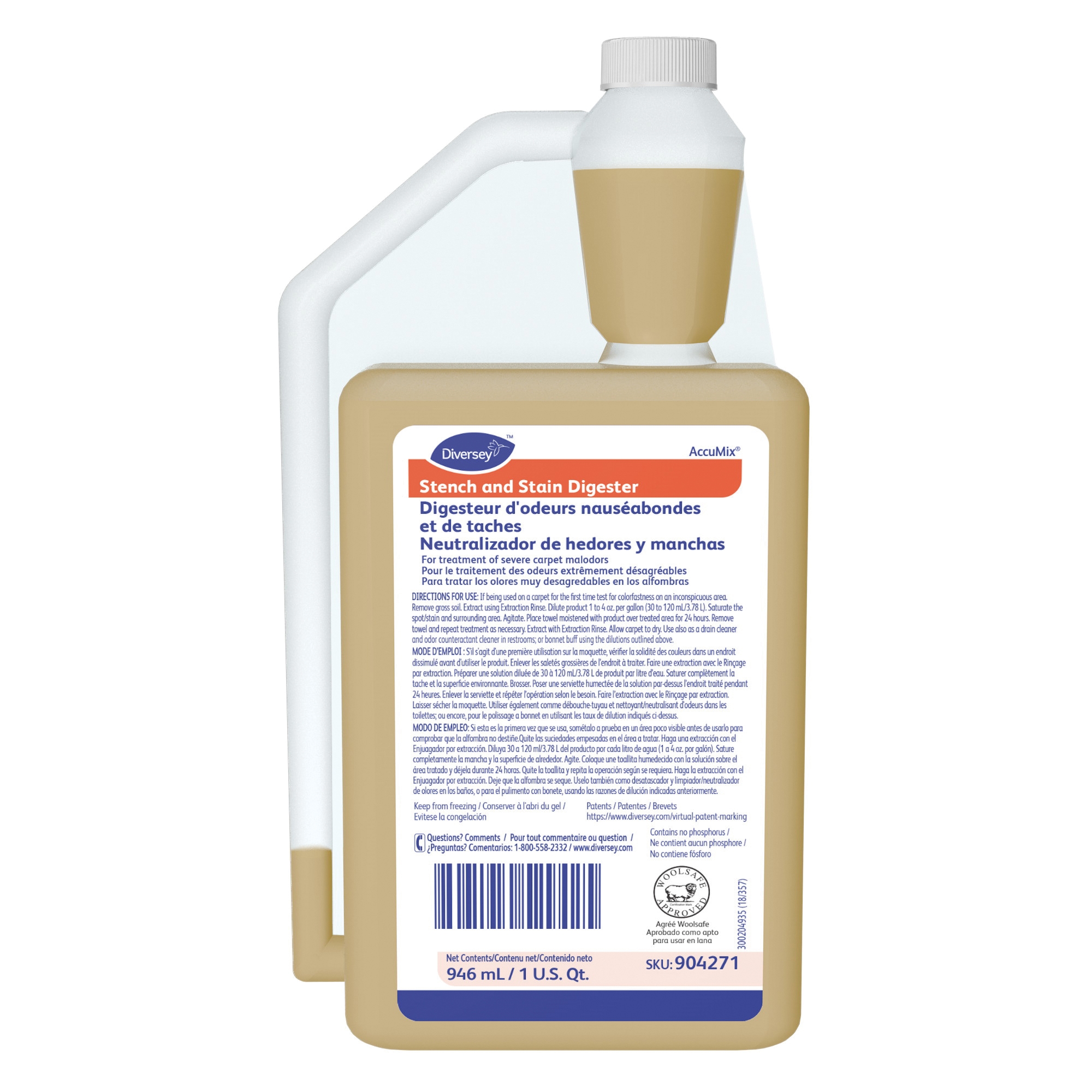 904271 STENCH/STAIN DIGESTER6/32OZ  F/URINE,VOMMIT