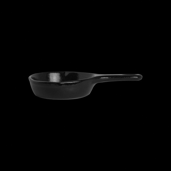 DCI212BI SKILLET 12 OZ W/ HANDLE CERAMIC BLACK IRON GLAZE DZ