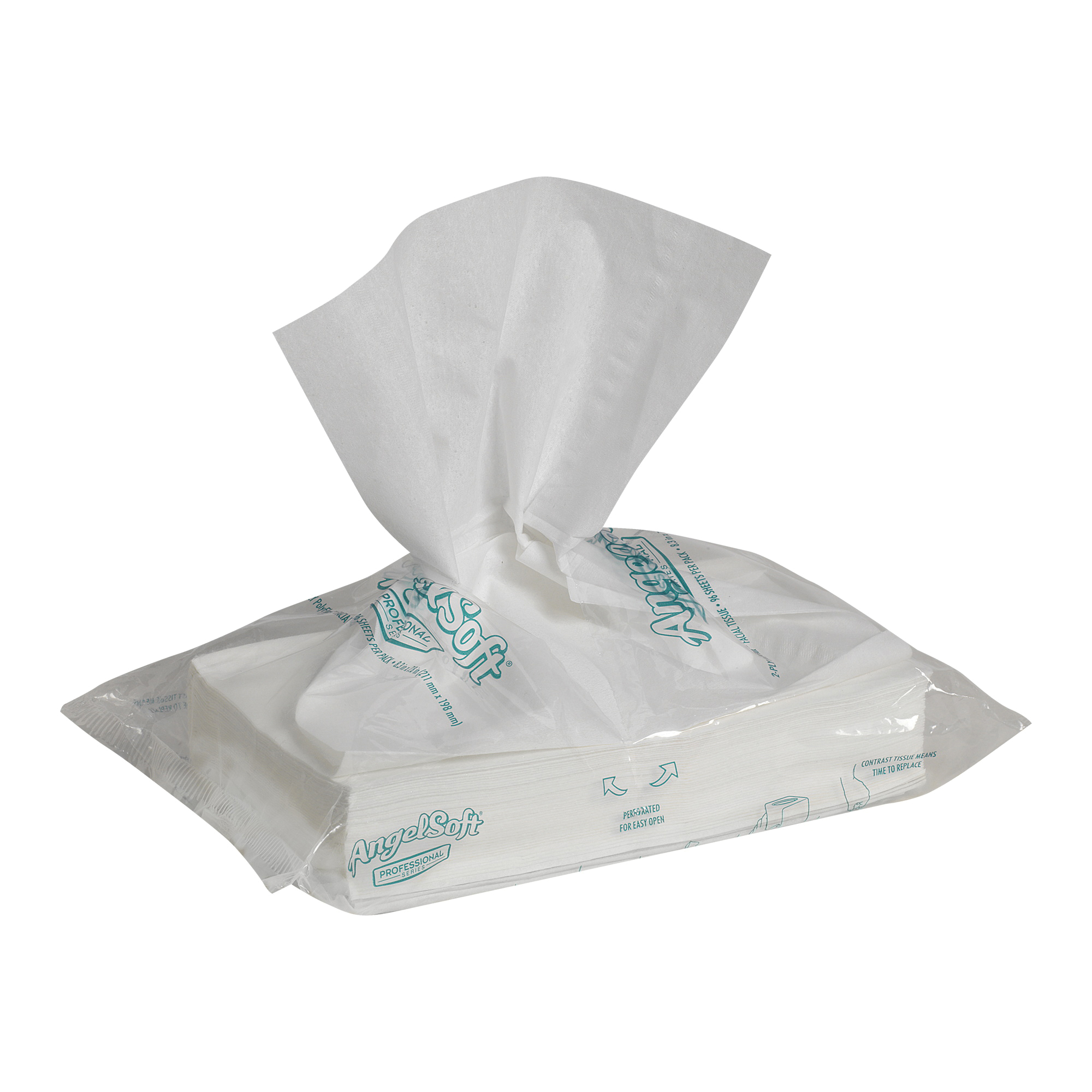 47580 ANGEL SOFT POLYFLEX 54/C54/96/CS FACIAL TISSUE POP UP