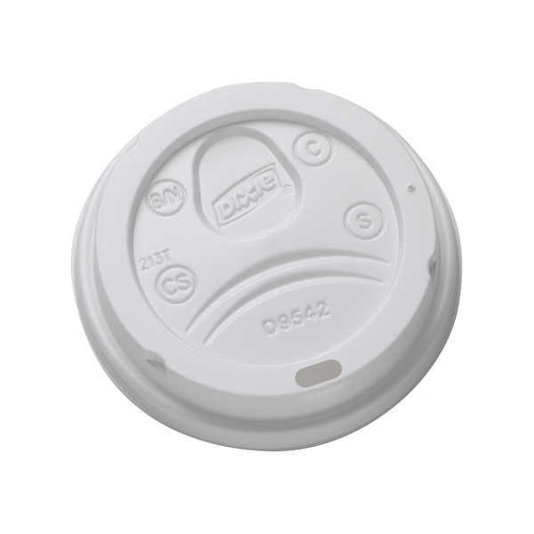 D9542 DOME LID WHITE 1M/CS