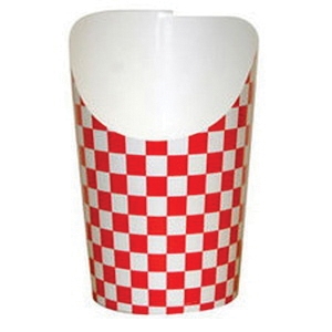 DSCP6 6oz FRENCH FRY SCOOP 1M12518 RED CHECK DESIGN