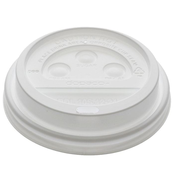 LDM12 12oz WHT DOME LID 1M/0