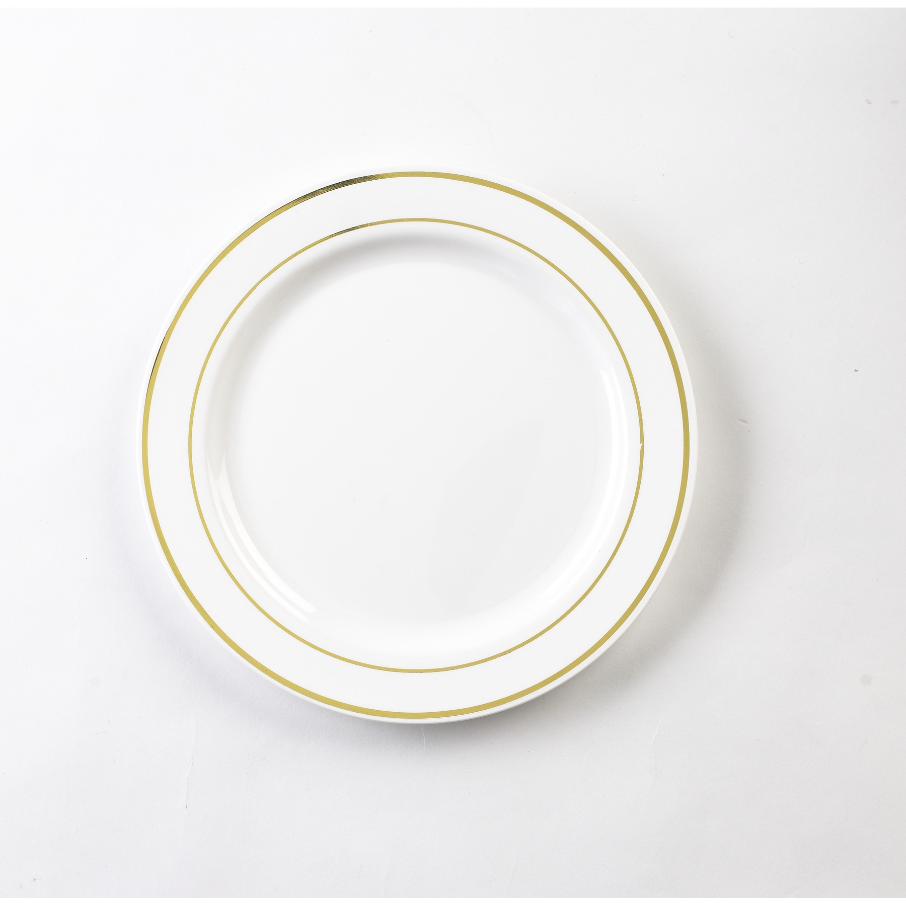 EMI-GWP7WG 7" WHT/GOLD PLATE 120/CS