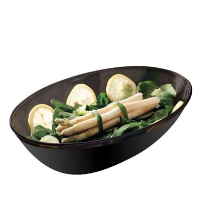 EMI-112 1/2 GAL BLK OVAL BOWL 50/CS