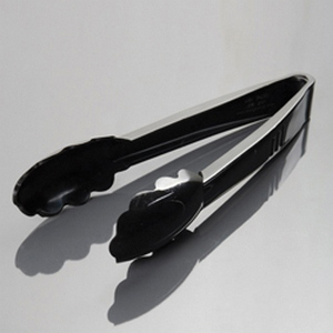 EMI-209B 9" Black SCALLOPED TONG 96/CS