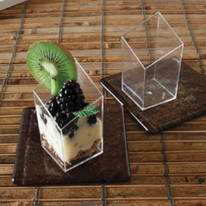 EMI-610 2.5 oz Clear Diamond Cube 200/cs