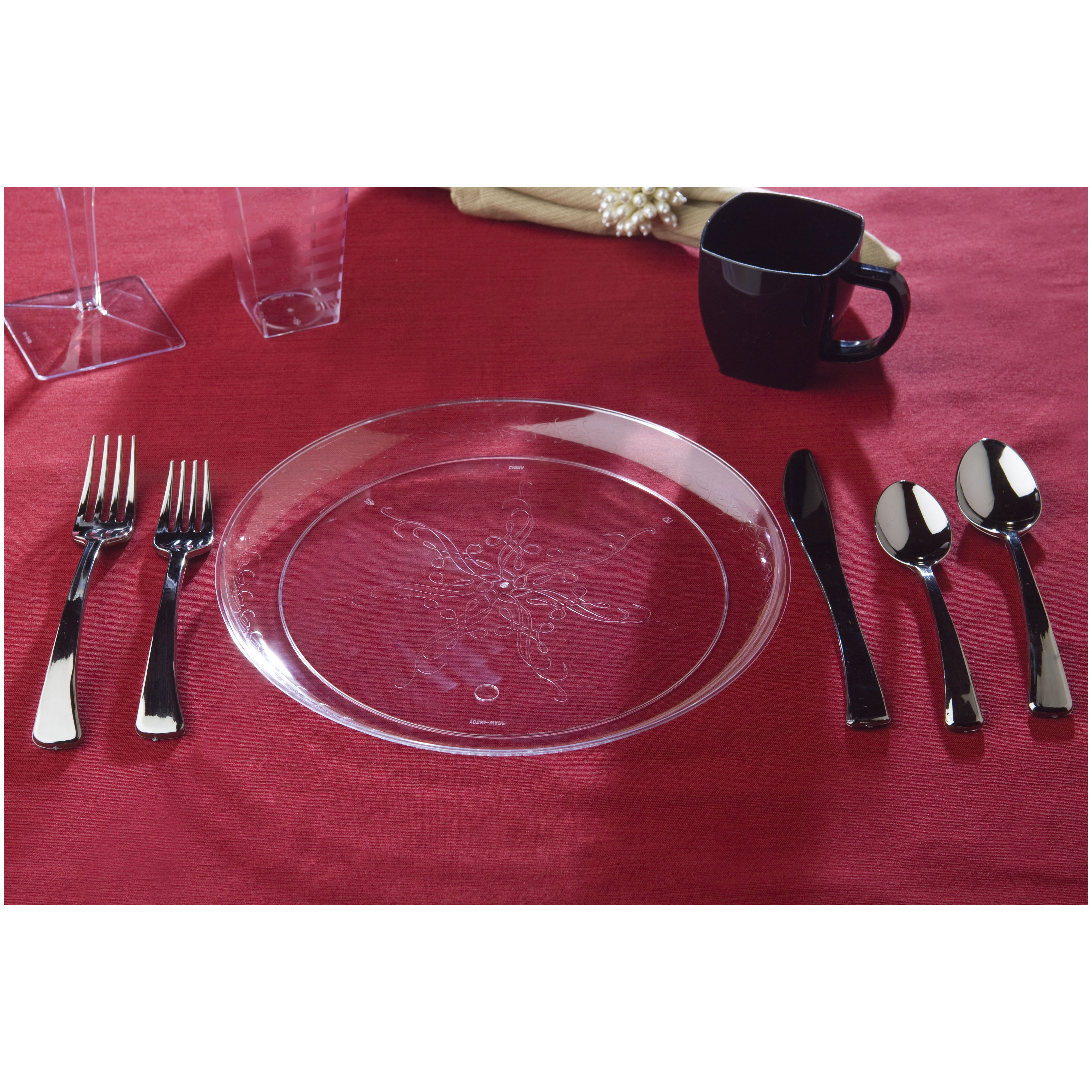 EMI-CC9 9" CLEAR SCROLL PLATE240/CS