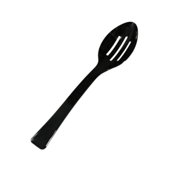 EMI-ESSP9 9" Black SLOTTED SERVESPOON 100/CS