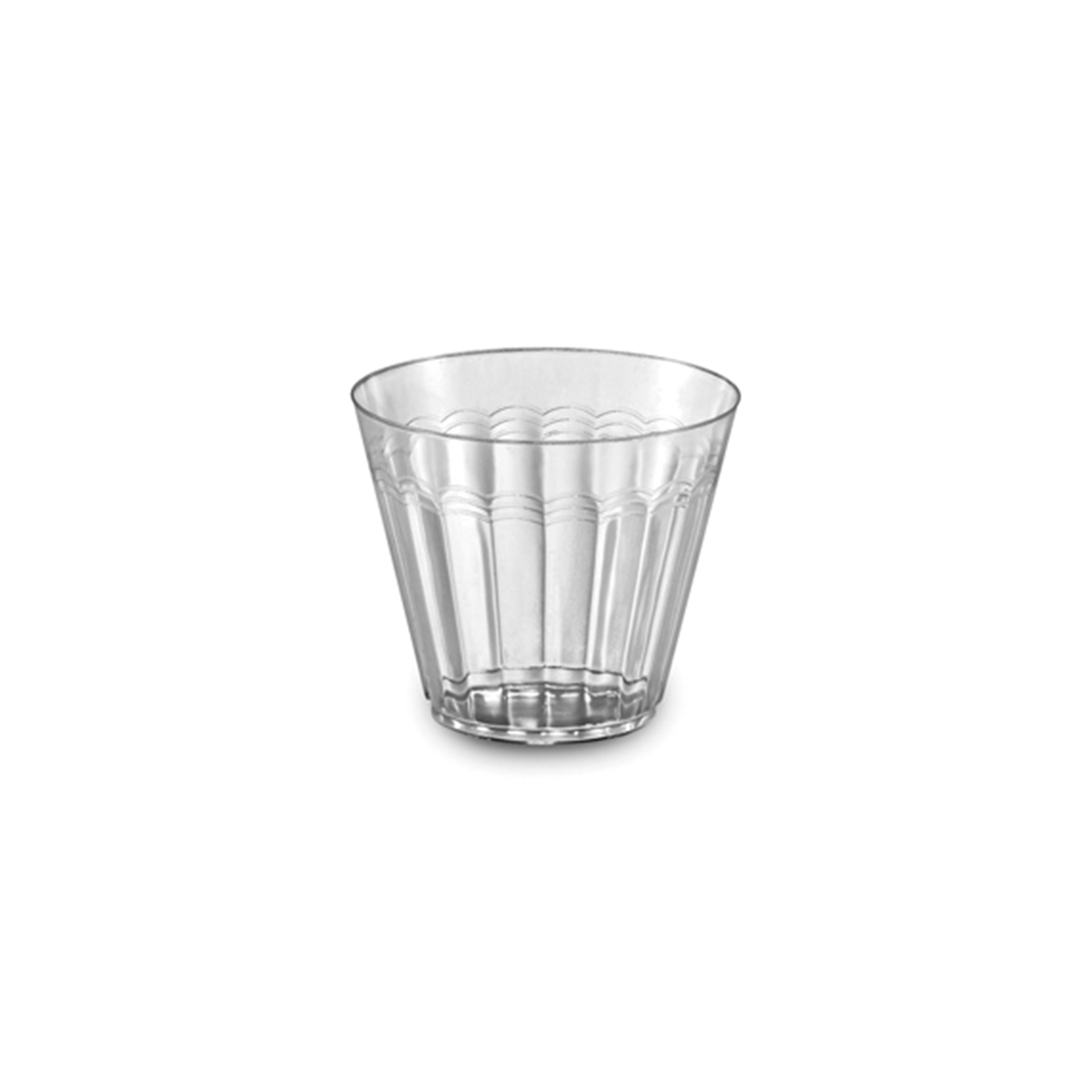EMI-RETR9 9oz Clear ROCKS TUMBLER 240/CS