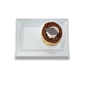 EMI-RP6 6" BLK RECTANGLE PLATE 120/CS