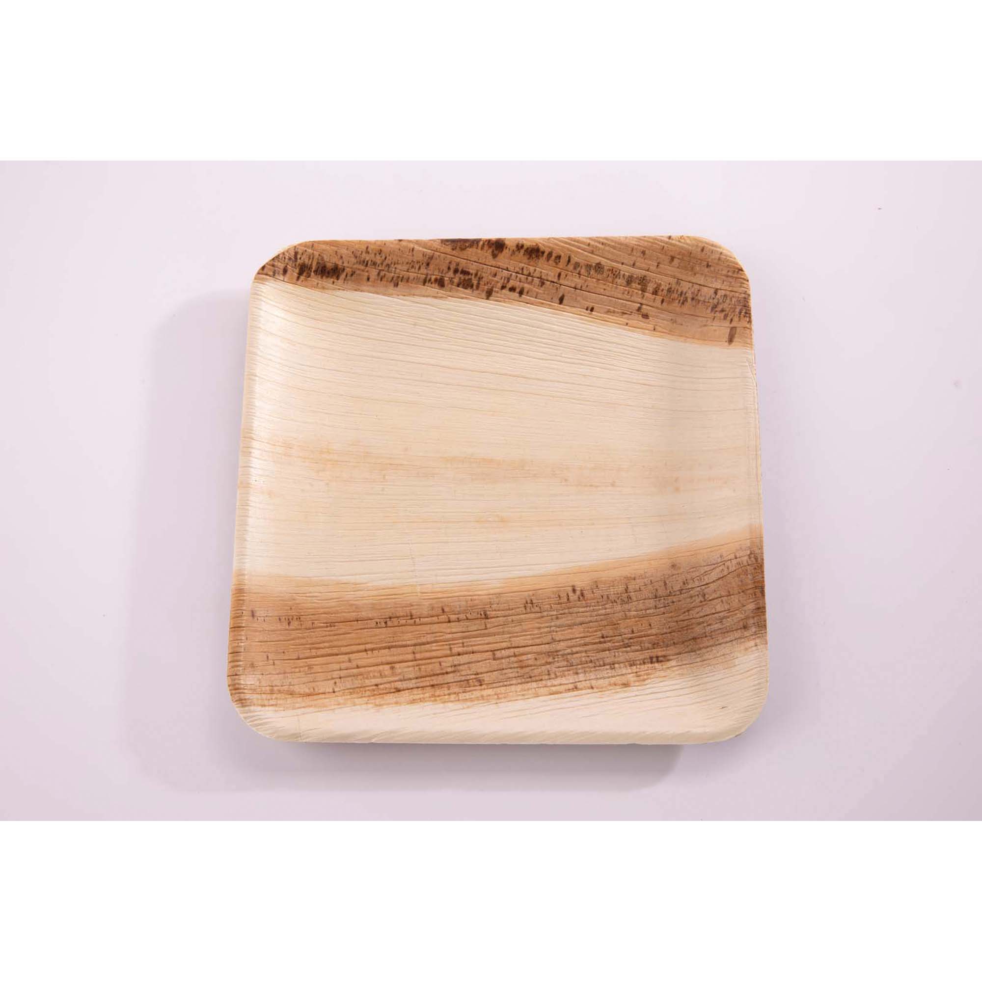 10" SQUARE PALM LEAF PLATE 200/CS