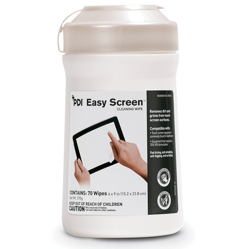 P03672 EASY SCREEN 12/70CTCLEANING WIPE  WHITE TOP