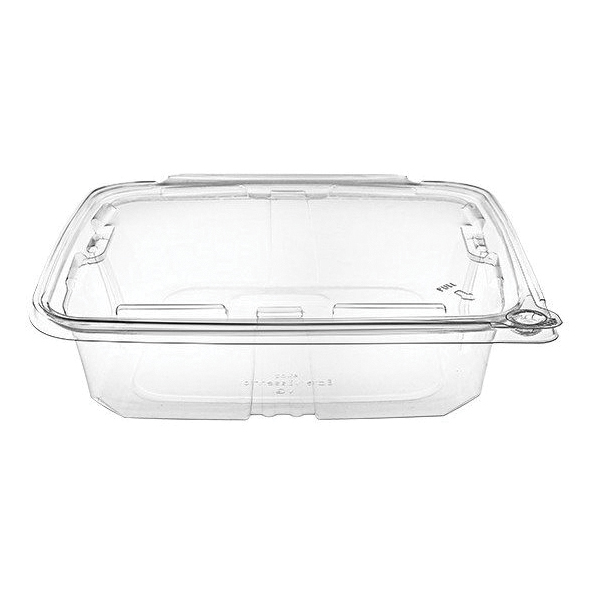 48OZ CLR HINGED LID SW CONT 176/CS