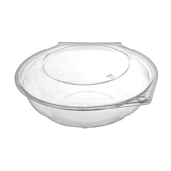 64oz RPET CLR Hinged T/E Bowl 108/Case