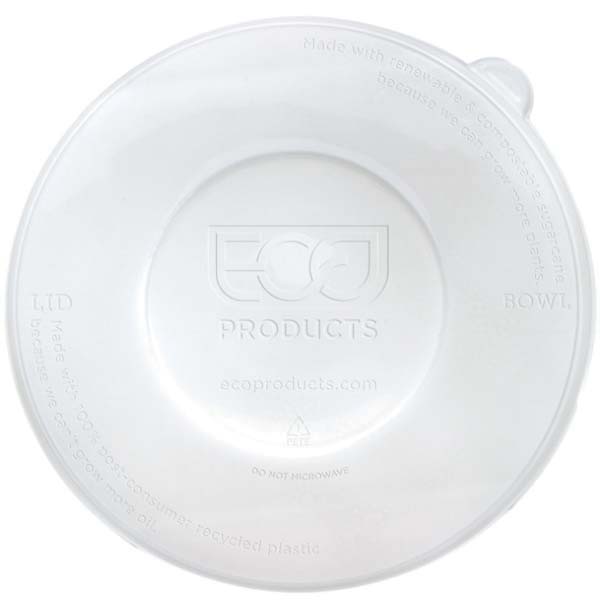 Lid for 16-46oz WorldView Flat RPET Bowls, Clear 400/cs