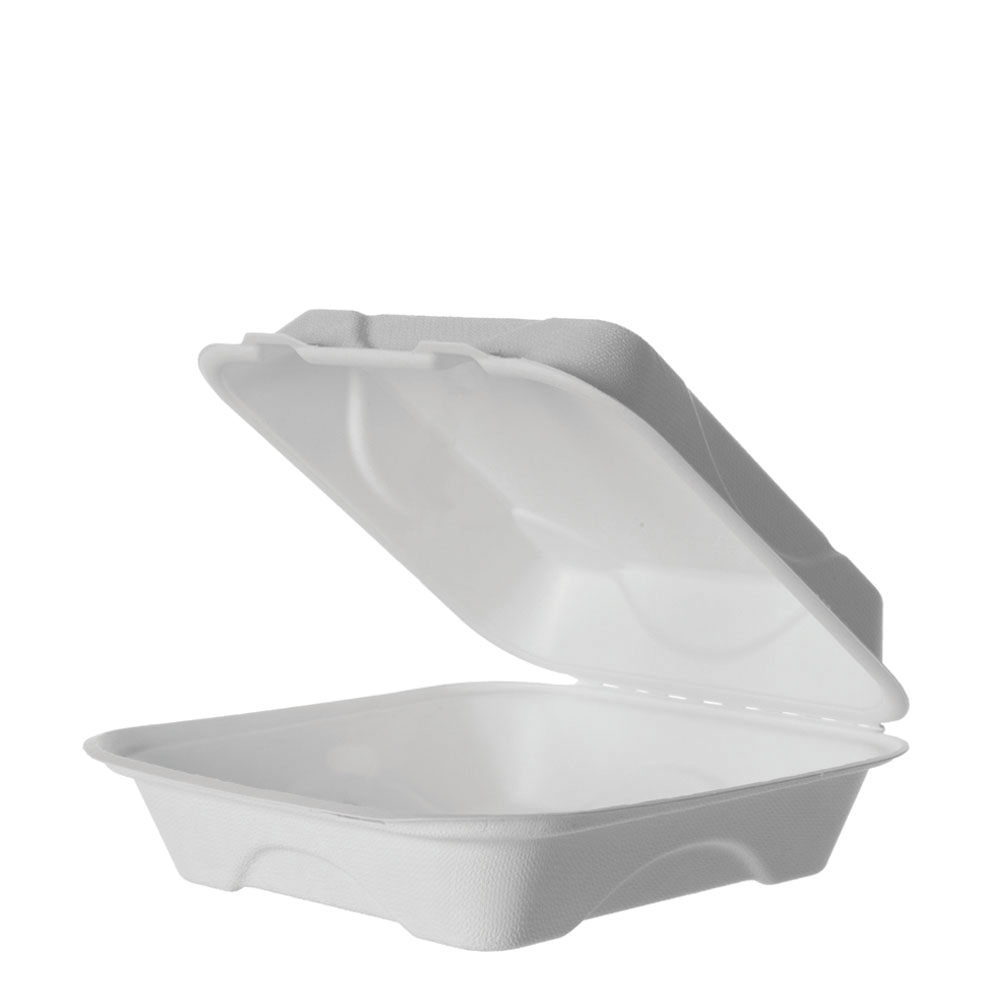 EP-HC6NFA 6X6X3 CLAMSHELL HING RENEWABLE COMPOSTABLE