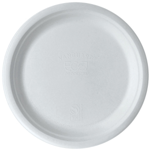 EP-P005NFA 10" MOLDED WHITE PLATE RENEWABLE COMPOSTABLE  500/CS