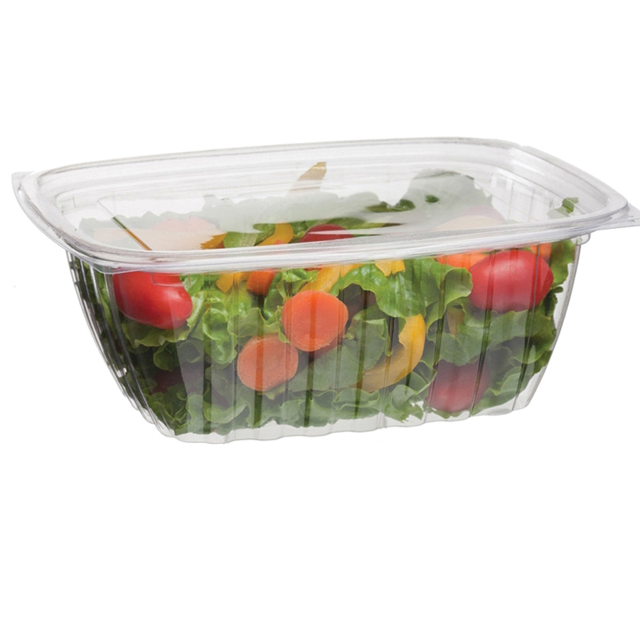 EP-RC32 Rectangular Clear Deli Container 32oz Renewable Compostable